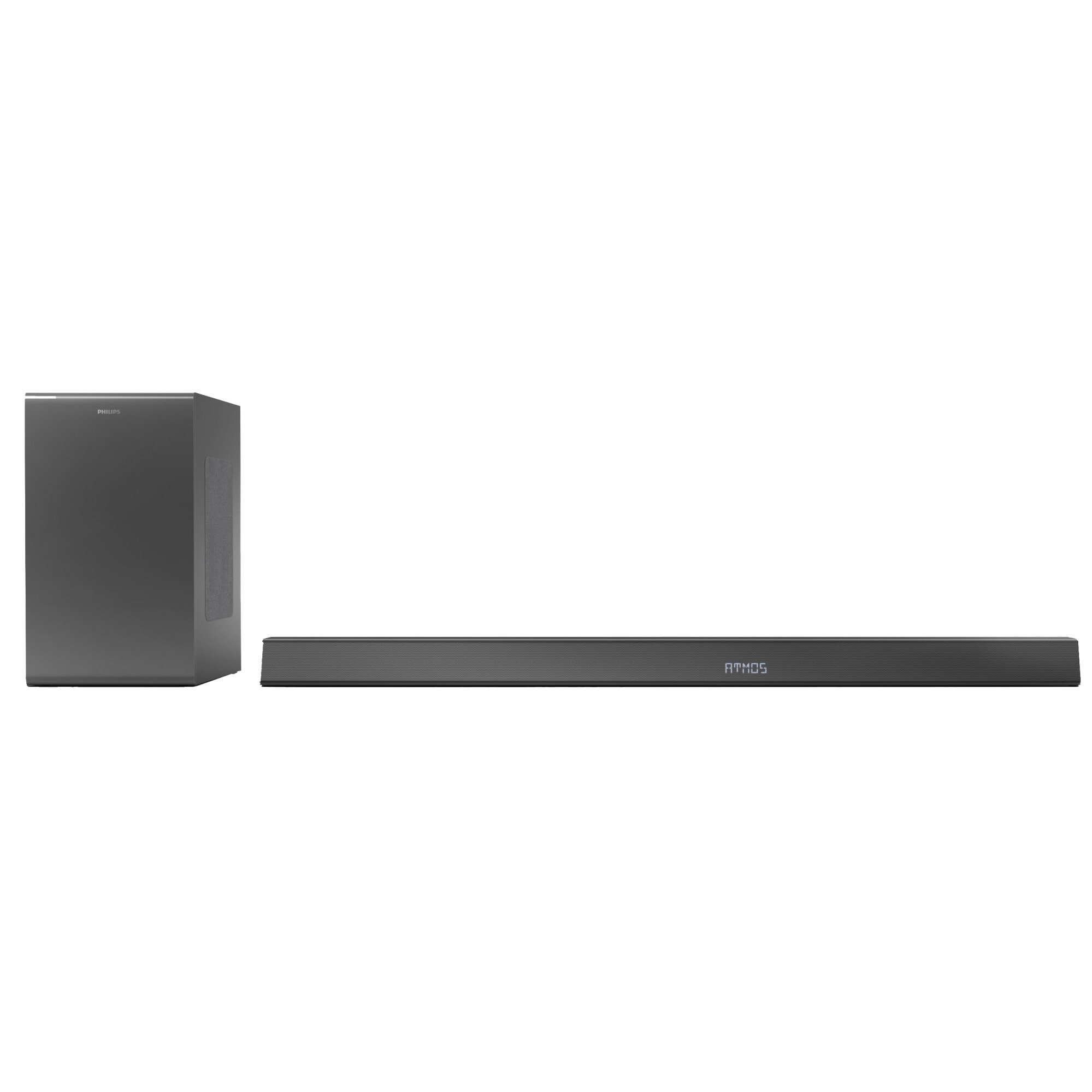 Soundbar Philips TAB8905/10, 3.1.2, 360W, Subwoofer Wireless, Dolby Atmos, AirPlay, Negru