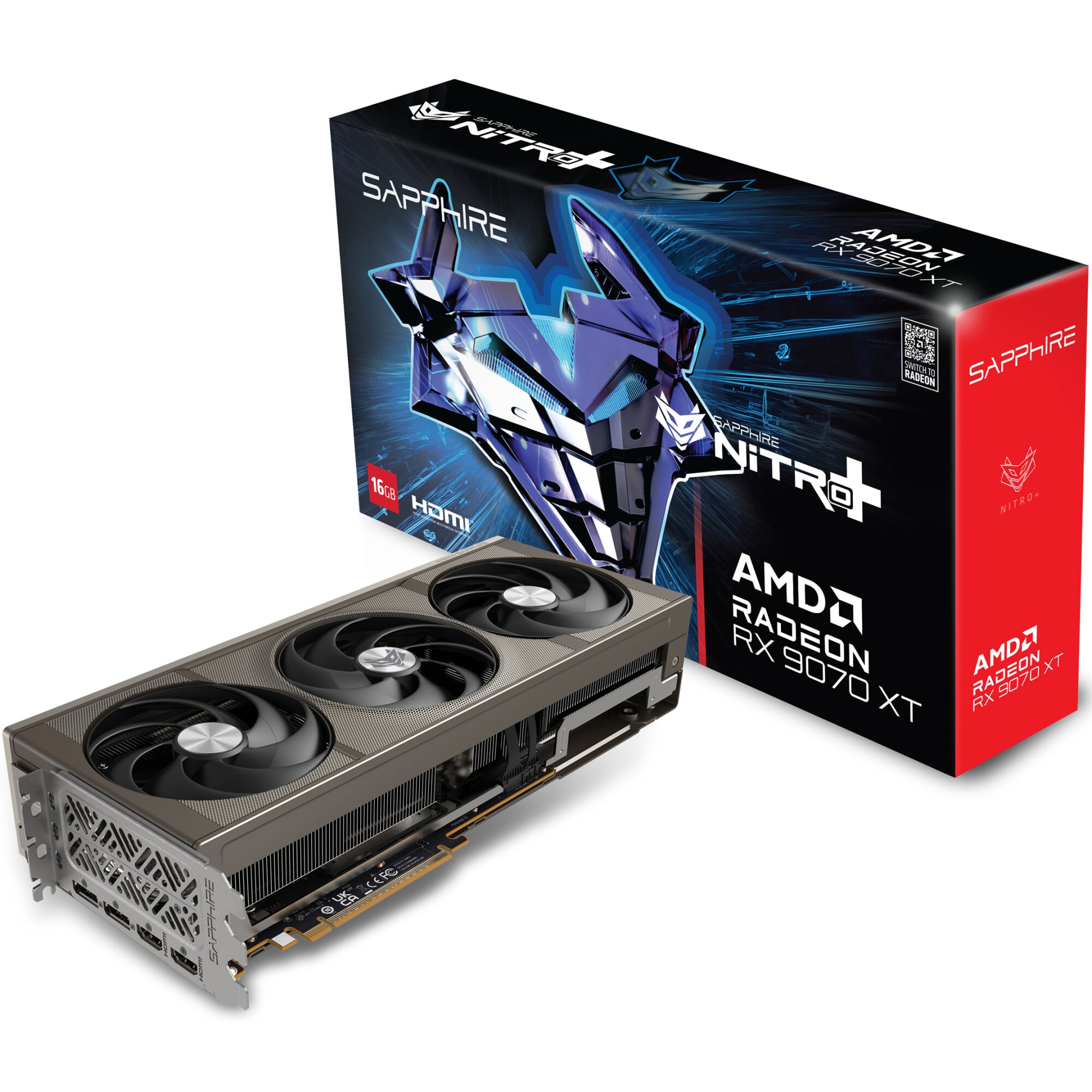 SAPPHIRE NITRO+ AMD RADEON™ RX 9070 XT GAMING OC, 16GB GDDR6, 256-bit