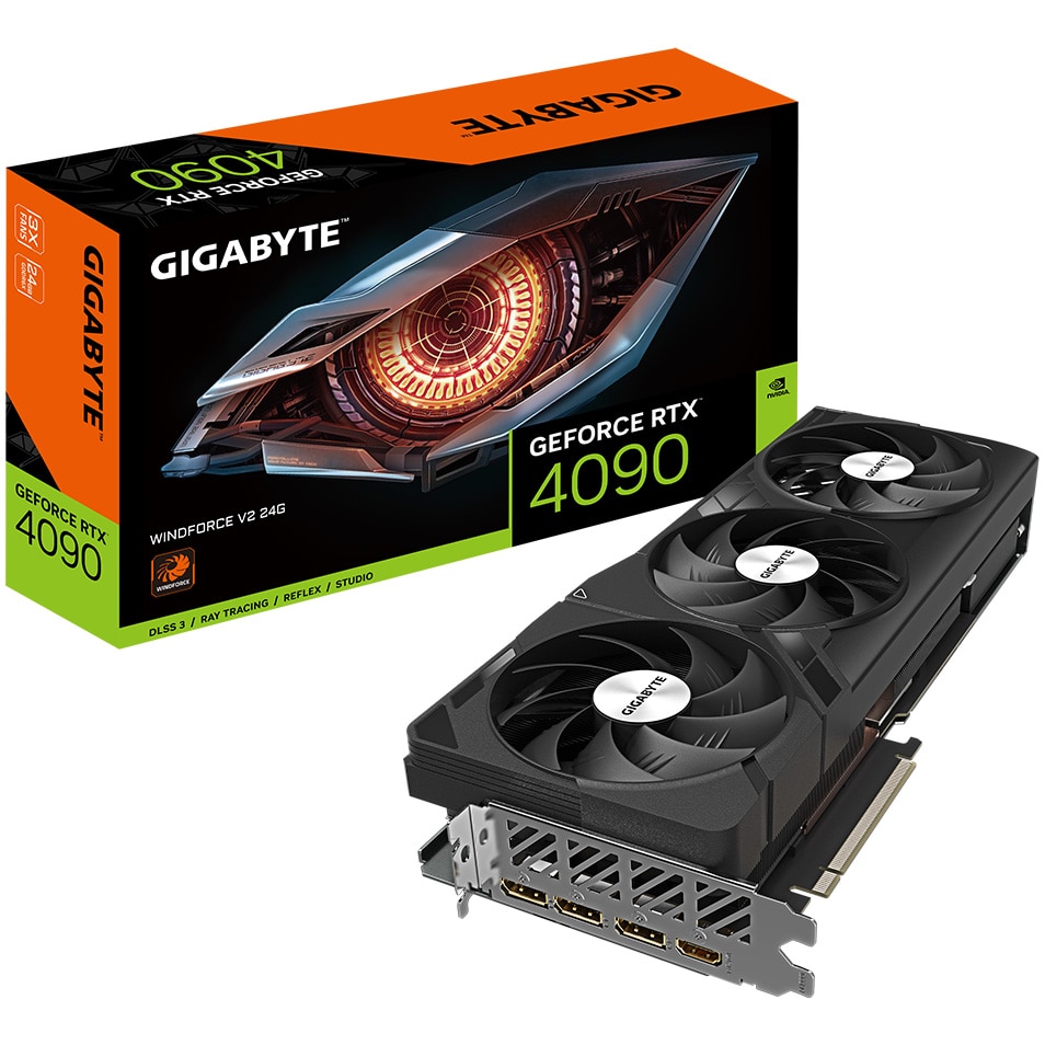 Gigabyte GeForce RTX™ 4090 WINDFORCE V2, 24GB GDDR6X, 384-bit