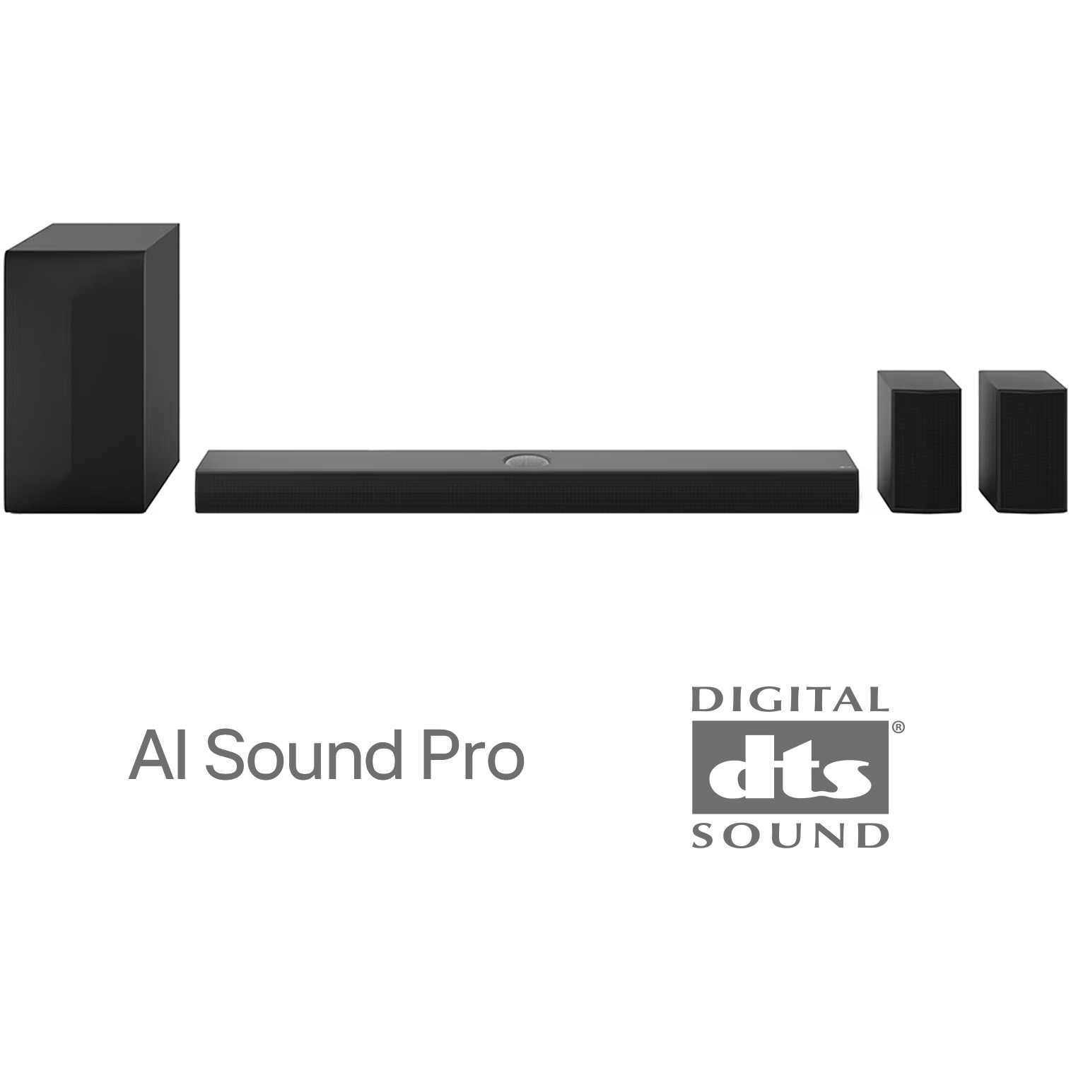 Soundbar LG S60TR, 5.1 , 440W, Kit Wireless Surround inclus, Subwoofer Wireless, HDMI, USB, Negru