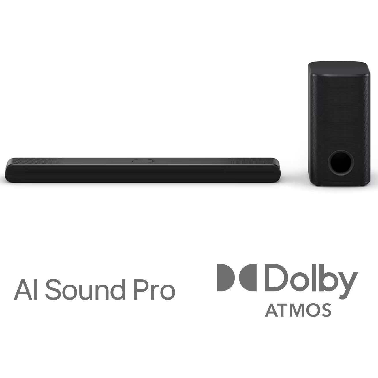 Soundbar LG S77TY, 3.1.3 , 400W, Dolby Atmos, Subwoofer Wireless, HDMI, USB, Negru
