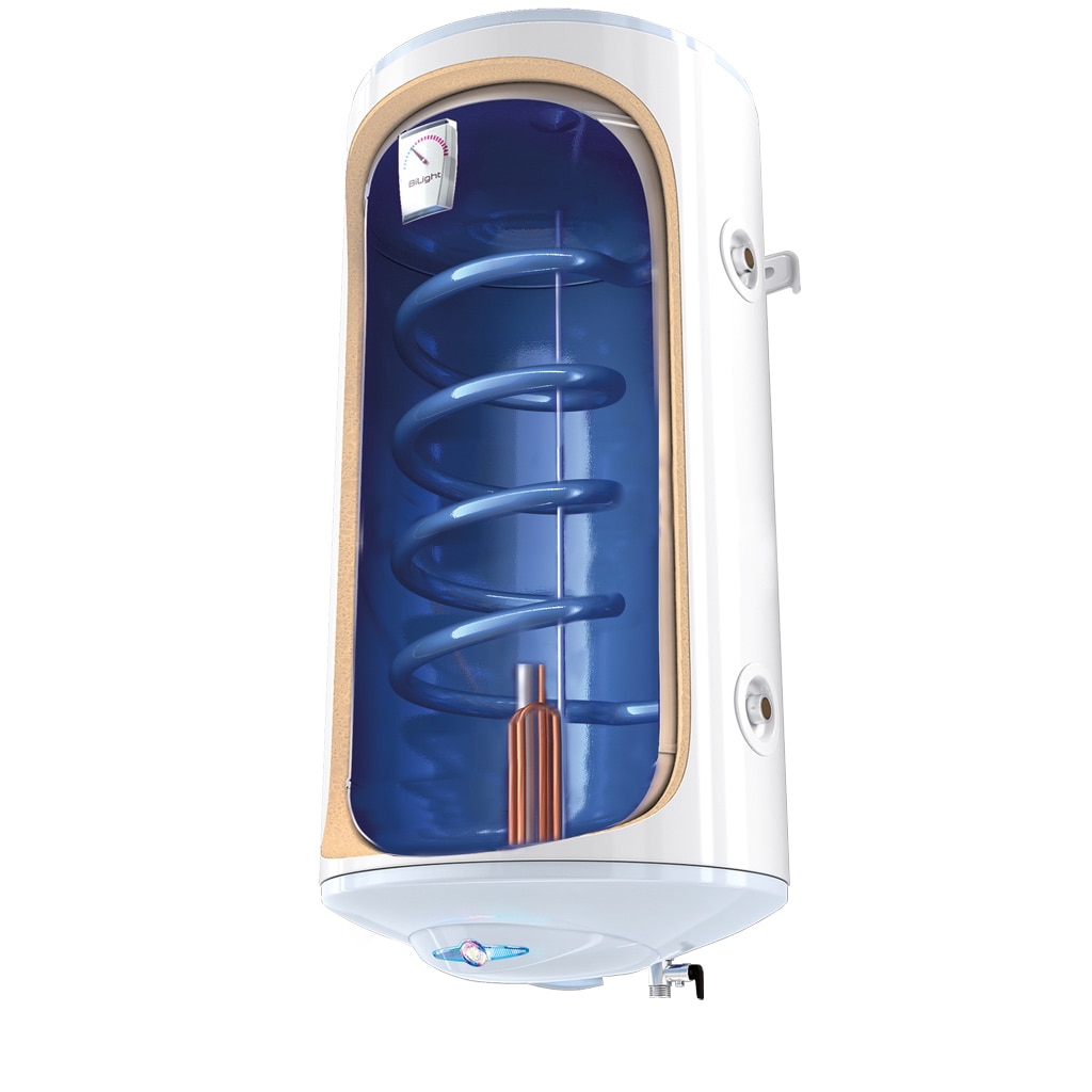 Boiler termoelectric cu serpentină Tesy BiLight, 2000 W, 100 L, serpentină pe dreapta, 0,8 MPa, 18 mm