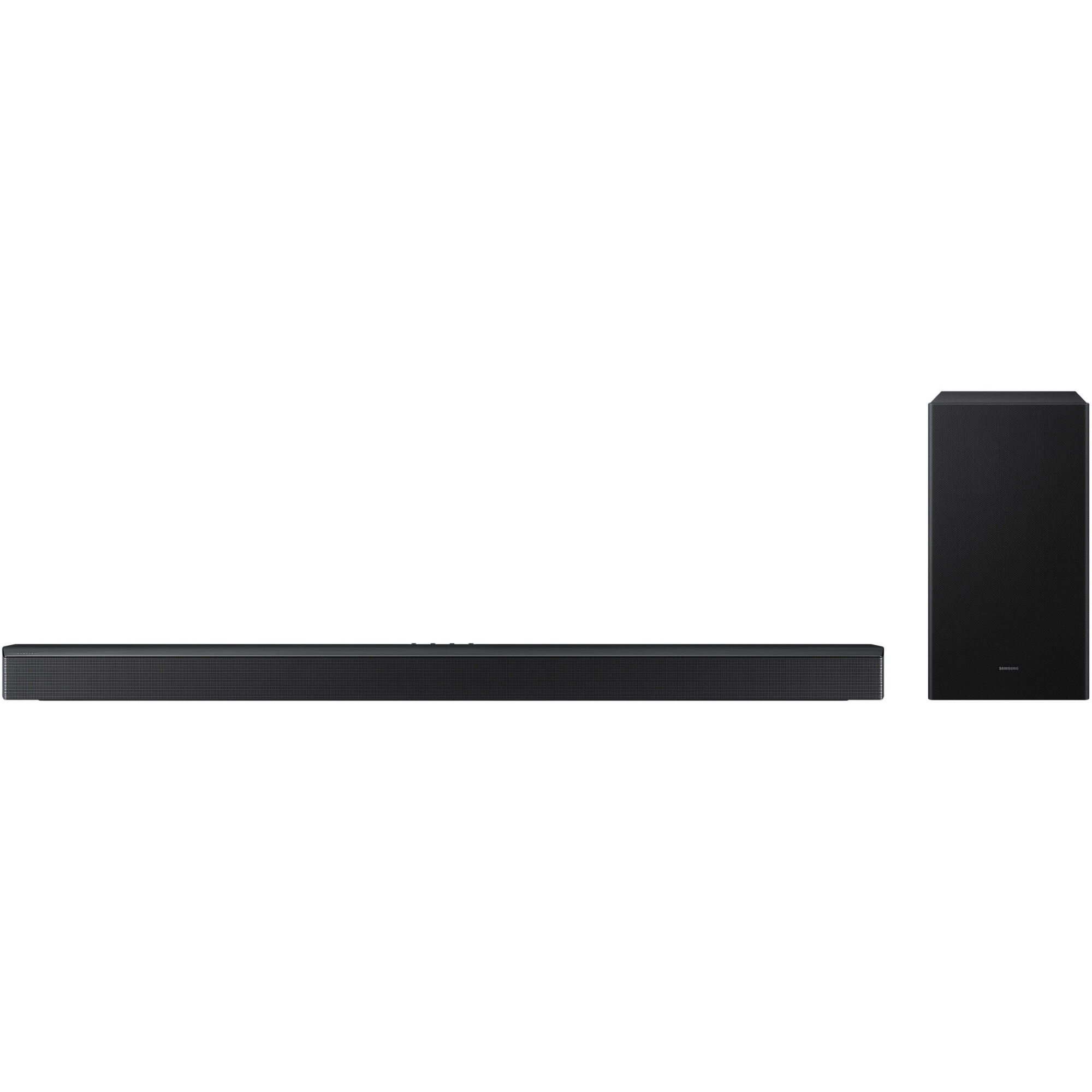 Soundbar Samsung HW-B750F, 5.1, 400W, Bluetooth, Wi-Fi, Subwoofer wireless, Dolby Audio, HDMI eARC, Negru